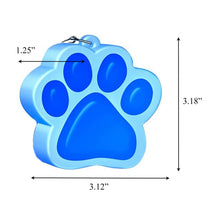 Load image into Gallery viewer, Light Up Blue Paw Print Charm Necklace