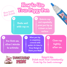 Load image into Gallery viewer, Piggy Paint Pen Non-Toxic Kids Nail Polish