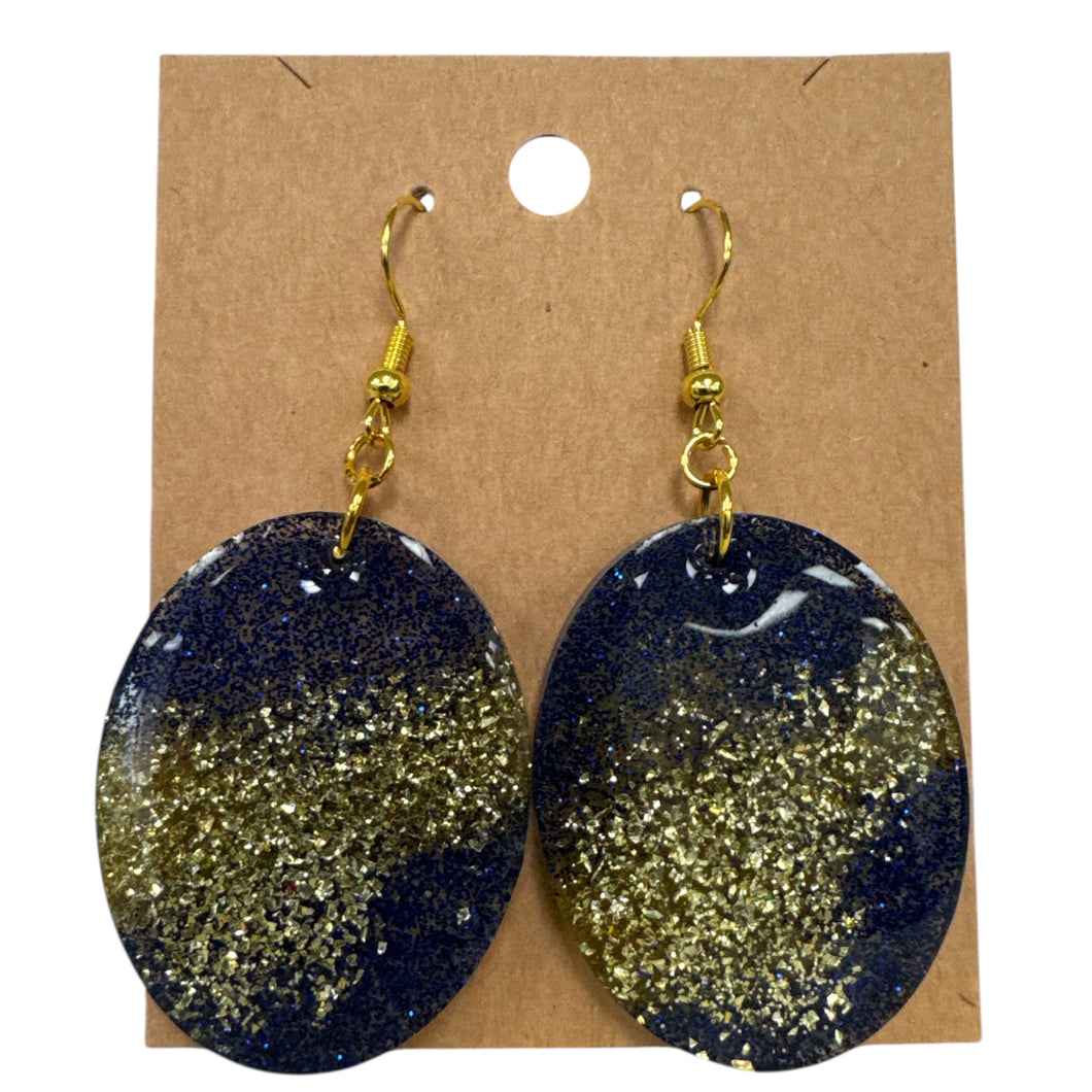 Oval Resin Earrings