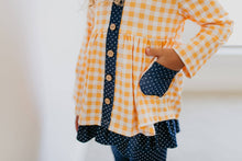 Load image into Gallery viewer, Girls Gingham Top and Pant Set
