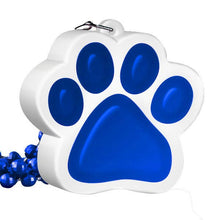 Load image into Gallery viewer, Light Up Blue Paw Print Charm Necklace
