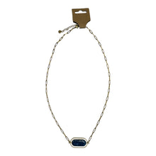 Load image into Gallery viewer, Blue Resin Pendant Necklace
