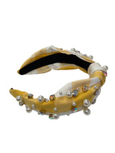 Load image into Gallery viewer, Gold Gingham Headband
