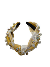 Load image into Gallery viewer, Gold Gingham Headband
