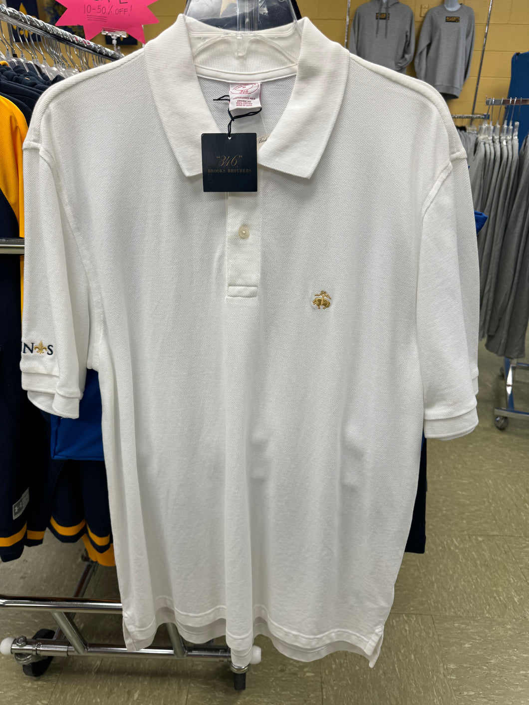 Brooks Bros Polo White with