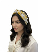 Load image into Gallery viewer, Gold Gingham Headband
