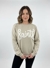 Load image into Gallery viewer, Yarn Embroidered Sweatshirt (Navy and Sand)
