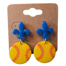 Load image into Gallery viewer, Baseball/ Softball Resin Earrings
