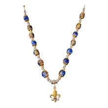 Load image into Gallery viewer, Fleur de Lis Beaded Necklace
