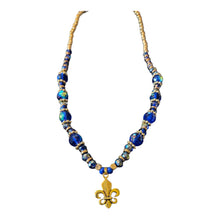 Load image into Gallery viewer, Fleur de Lis Beaded Necklace
