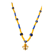 Load image into Gallery viewer, Fleur de Lis Beaded Necklace
