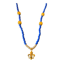 Load image into Gallery viewer, Fleur de Lis Beaded Necklace
