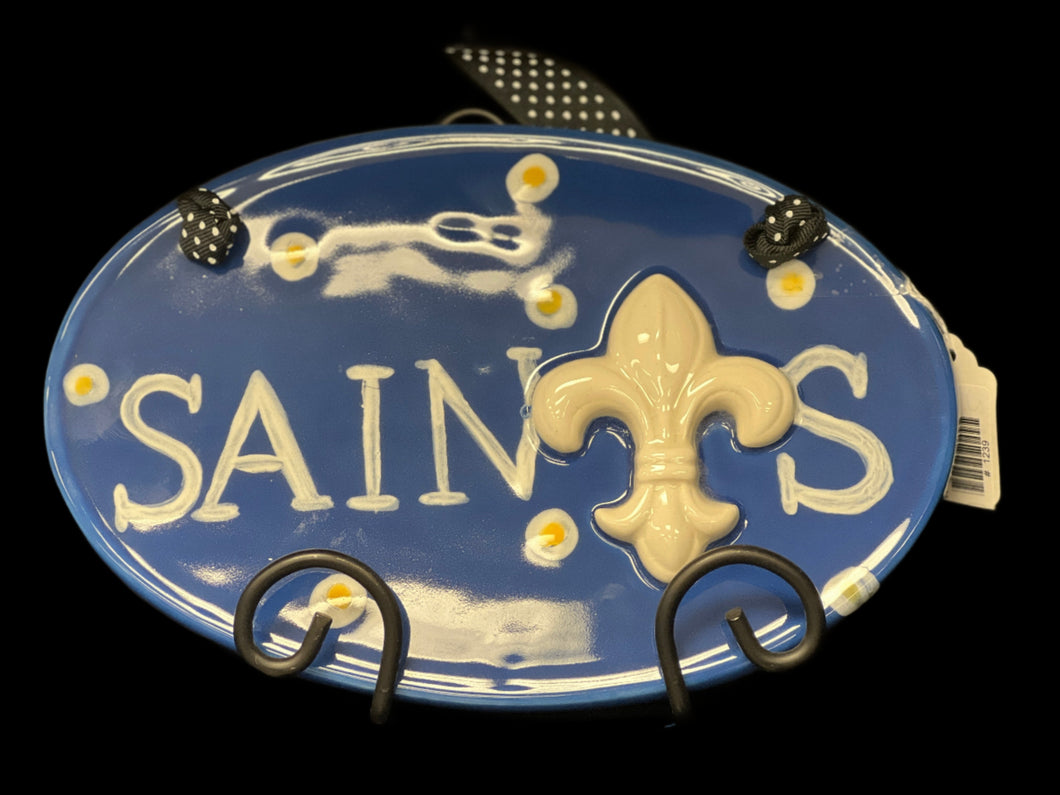 Ceramic Saints Sign (Tile royal)-tile sign : one size