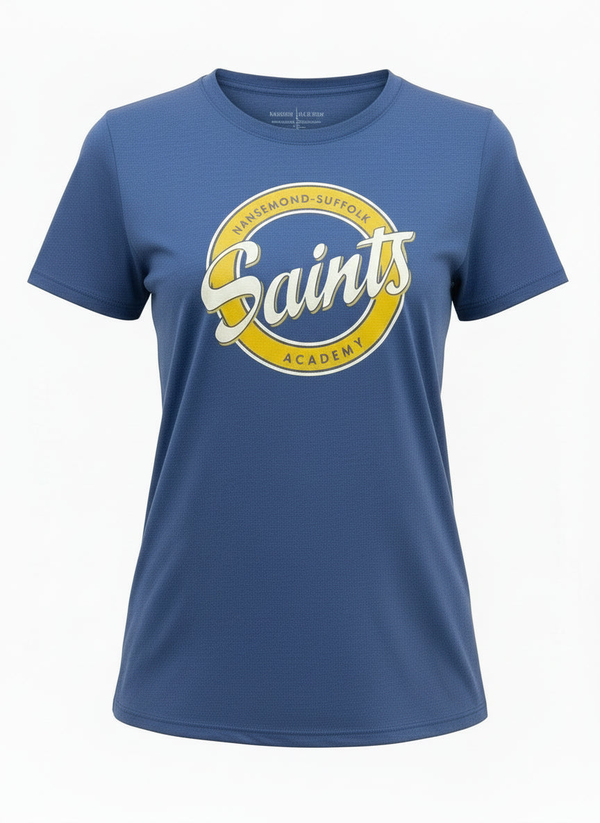 Women's Short Sleeve Saints Circle Tee