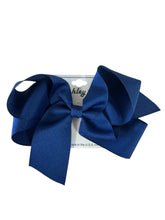 Load image into Gallery viewer, Large Classic Bow (Gold and Royal Blue)
