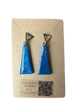 Load image into Gallery viewer, Geometric Resin Dangle Earrings
