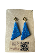 Load image into Gallery viewer, Geometric Resin Dangle Earrings
