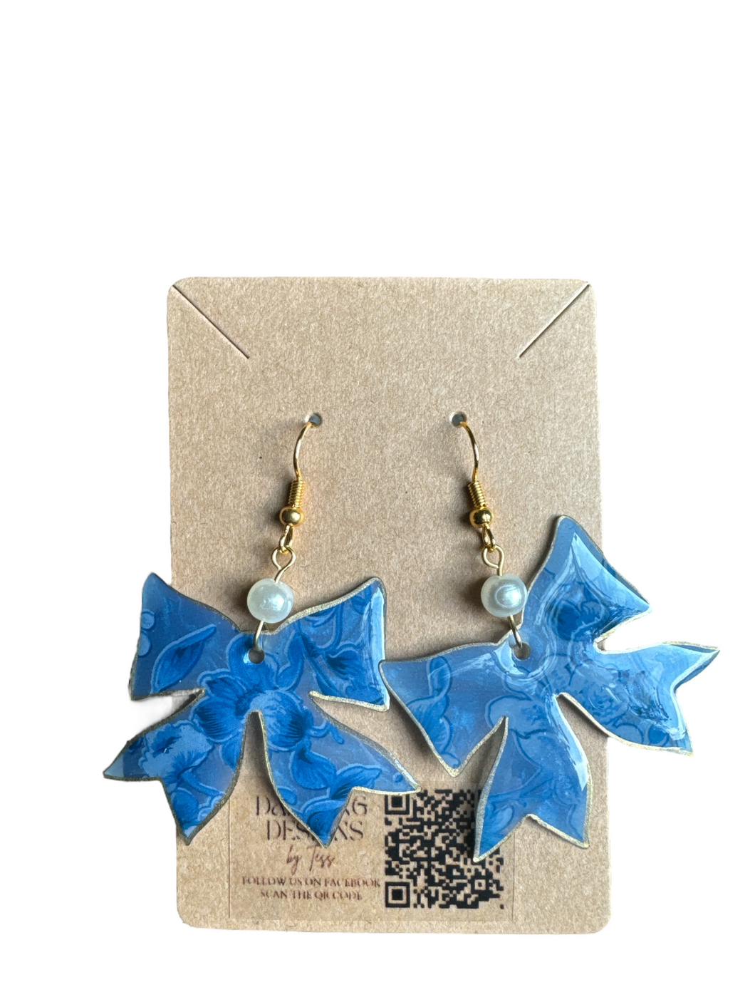 Large Bow Dangle Earrings