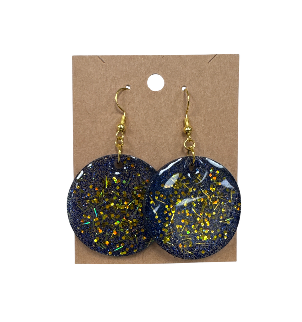Round Resin Earrings