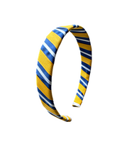 Load image into Gallery viewer, Wrapped Ribbon Headband (Royal Blue and Navy)
