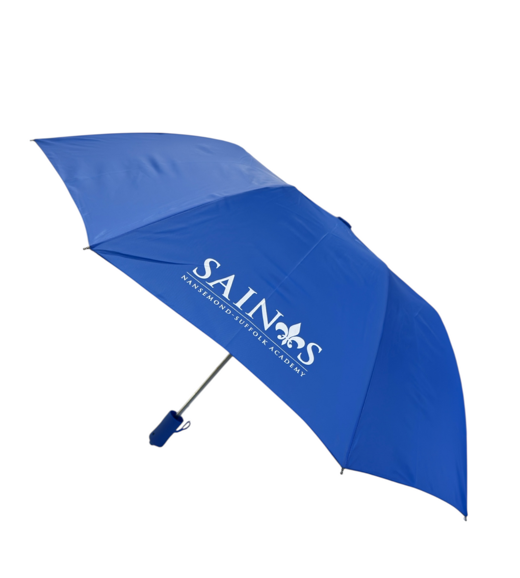 Folding Umbrella with White Logo