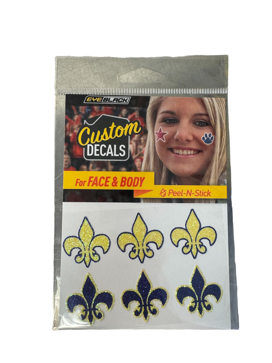 Fleur de Lis Face and Body Stickers