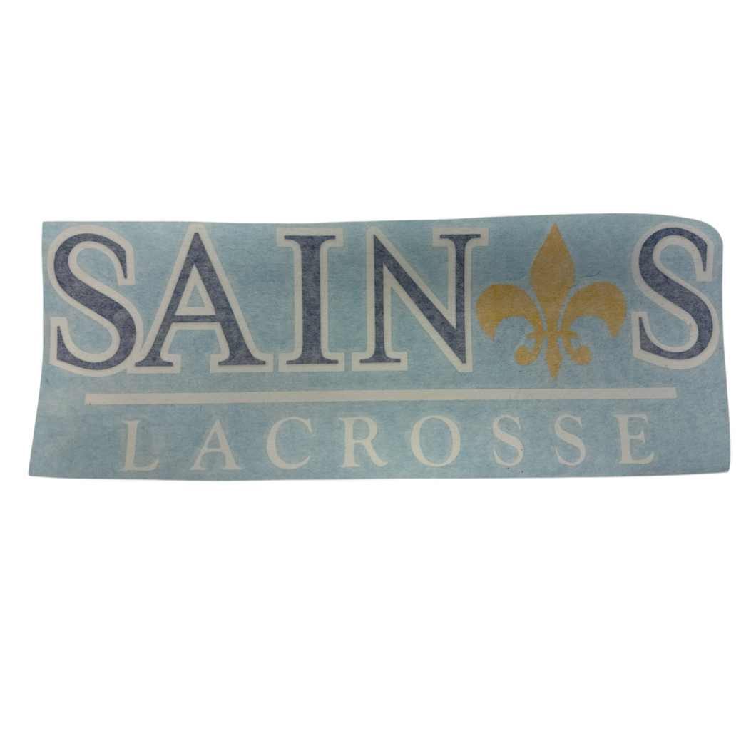 Saints Lacrosse Large Car Decal