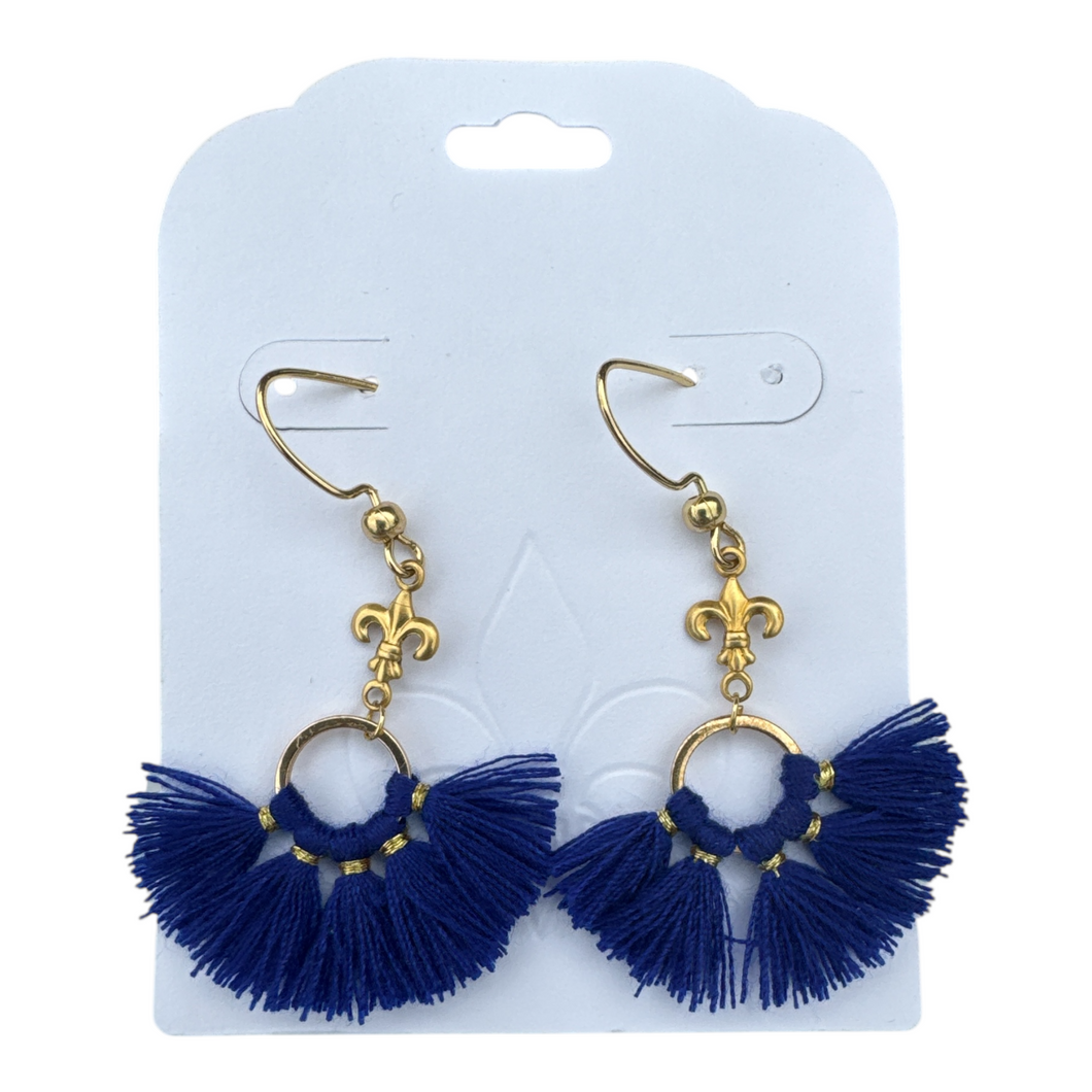 Small Tassel Fan Earrings