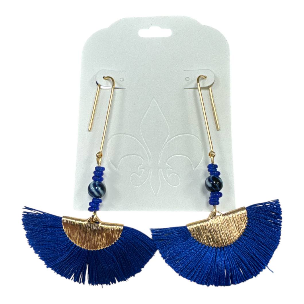 Medium Tassel Fan Earrings