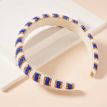 Load image into Gallery viewer, Color Block Seed Bead Headband
