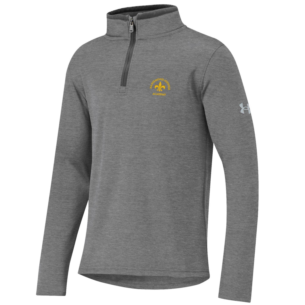 F22 Youth Armour Fleece 1/2 Zip - Carbon Heather