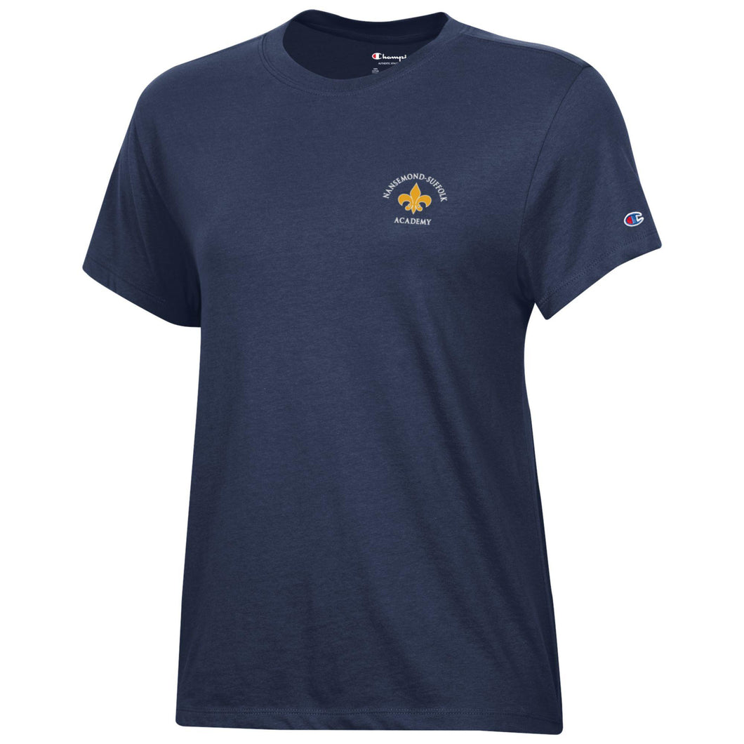 Women's Core Short Sleeve Tee -Crew Neck  - Navy