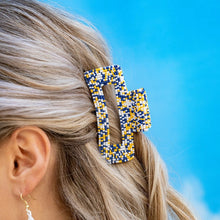 Load image into Gallery viewer, Confetti Beaded Hair Claw Clip
