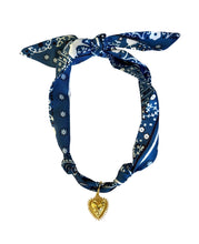 Load image into Gallery viewer, Scarf Necklace with Charm
