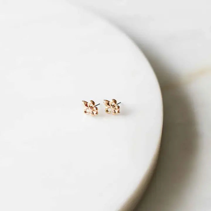 Fleur de Lis Post Earrings