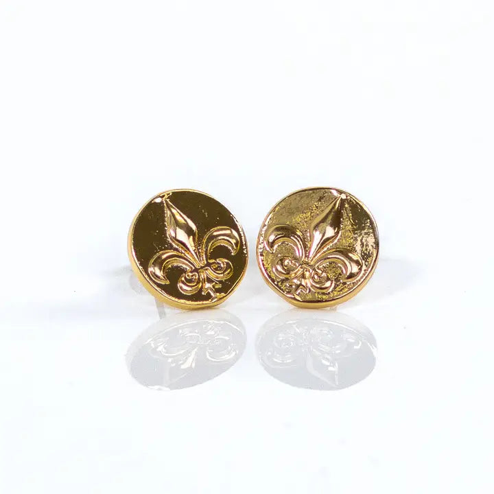 Fleur de Lis Stud Earrings