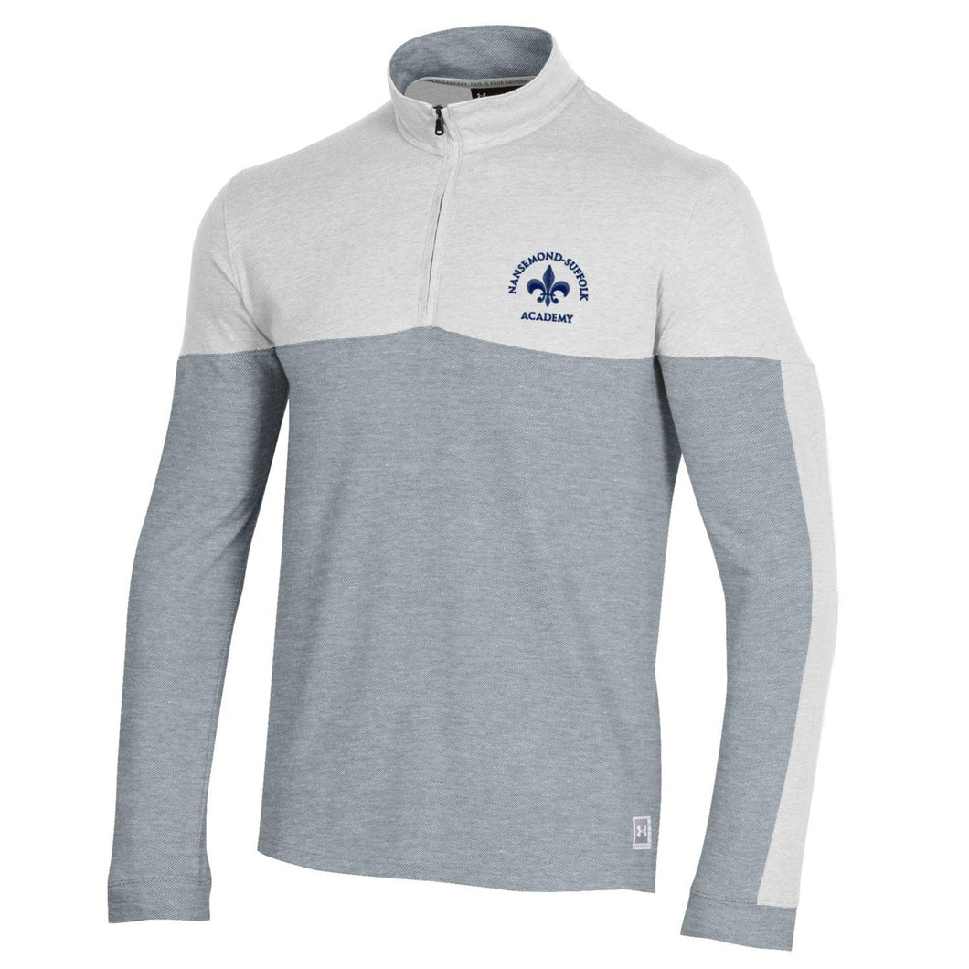 UA Adult Gameday 1/4 Zip in White - Only XXL left!